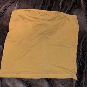 Yellow tube top